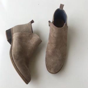 Toms Brown Suede Heeled Booties 8